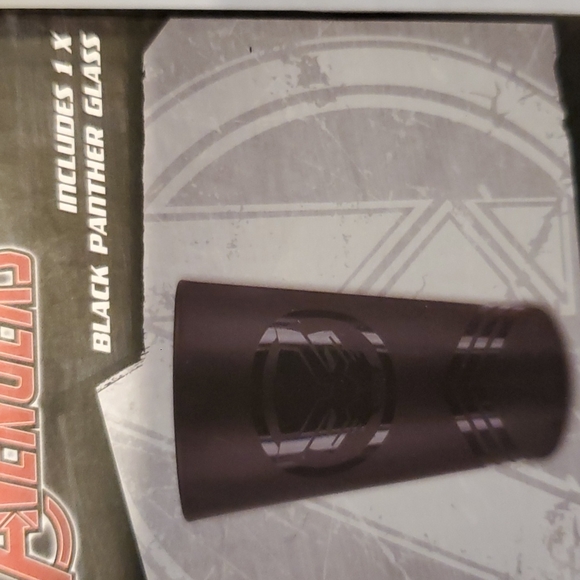 🖤 Marvel Avengers BLACK PANTHER GLASS - 6IN - BRAND NEW - Picture 7 of 13